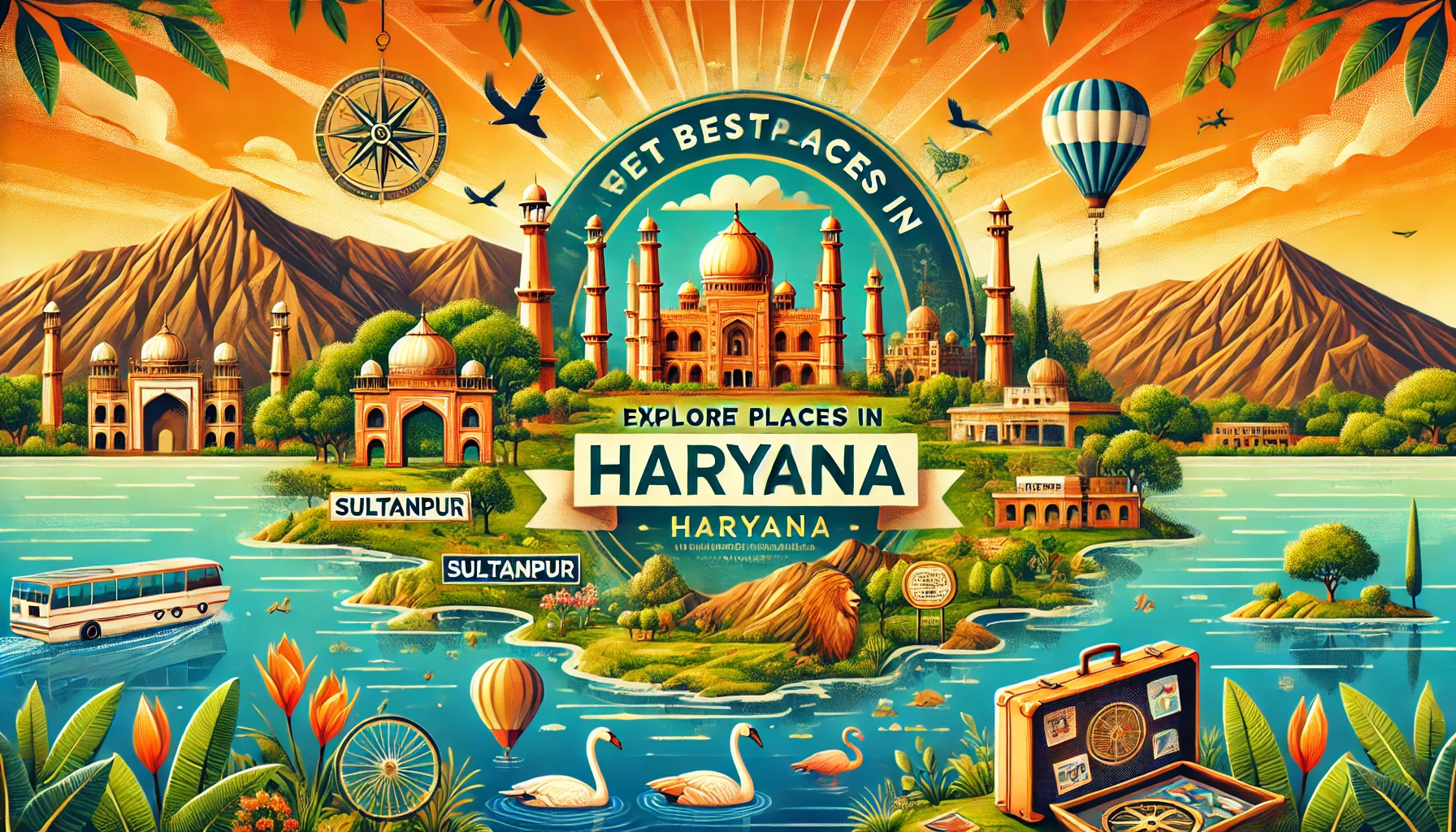 Vibrant destinations showcasing the best places in Haryana.