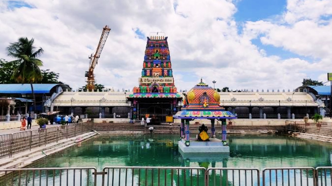 Kanipakam Temple sacred architecture surrounded by greenery