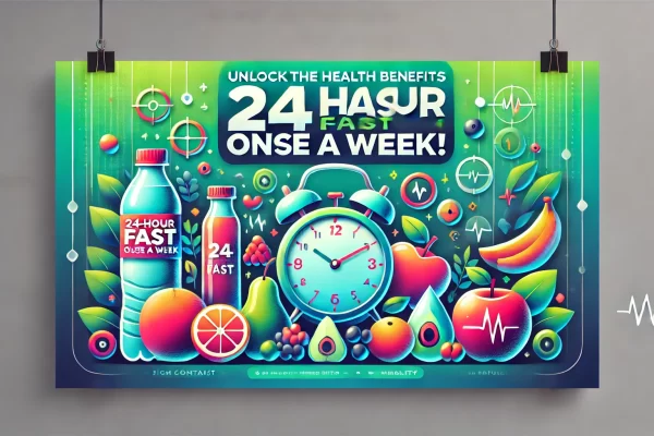 Benefits of a 24-hour fast once a week for health and wellness