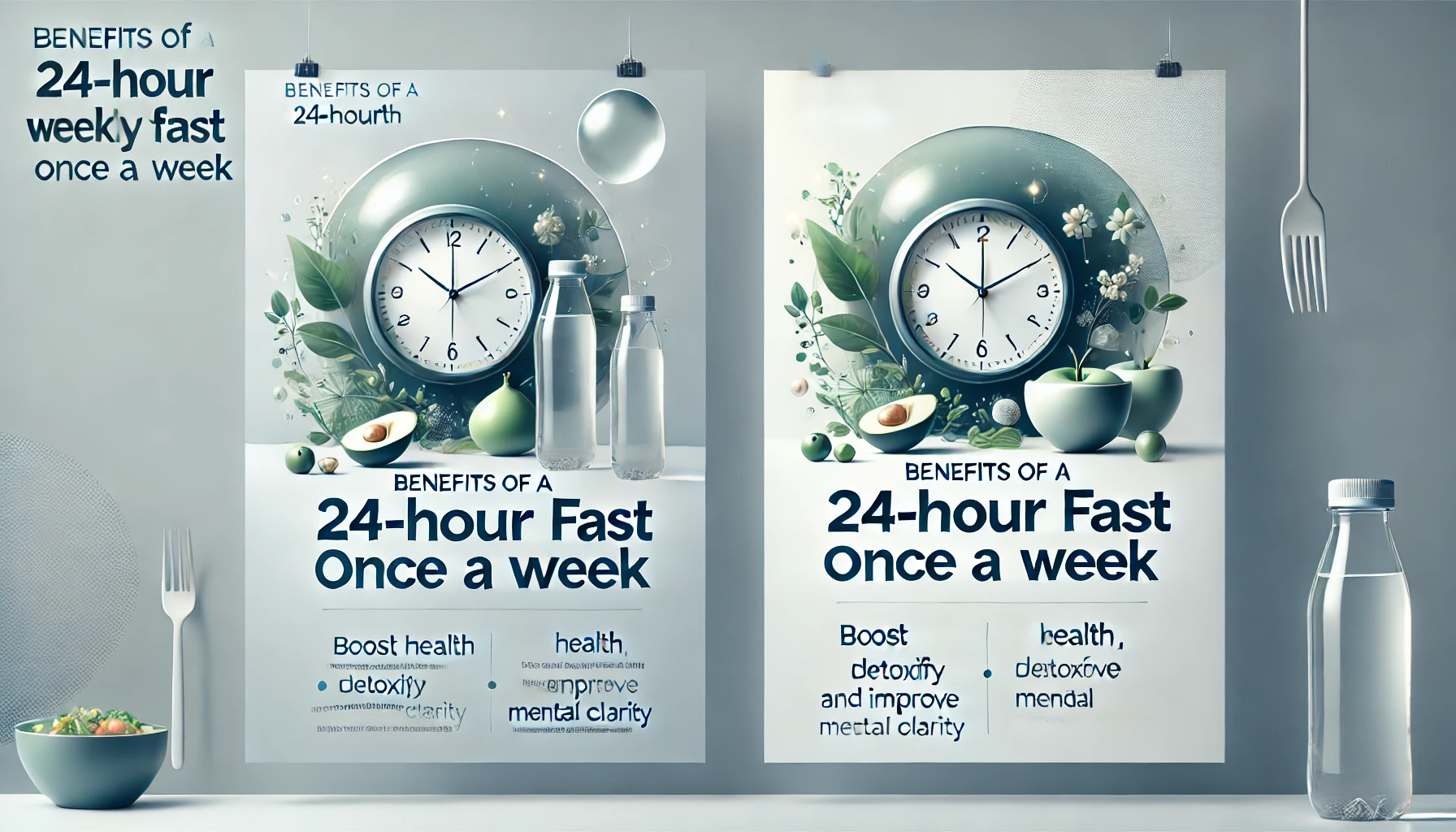 Weekly fasting benefits with a 24-hour fast