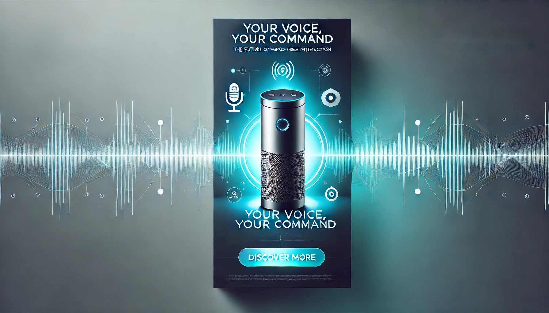 A smart speaker showcasing the concept of voice-activated technology in daily life