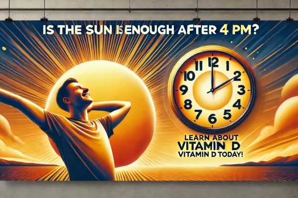 Can you get vitamin D from the sun after 4 pm?