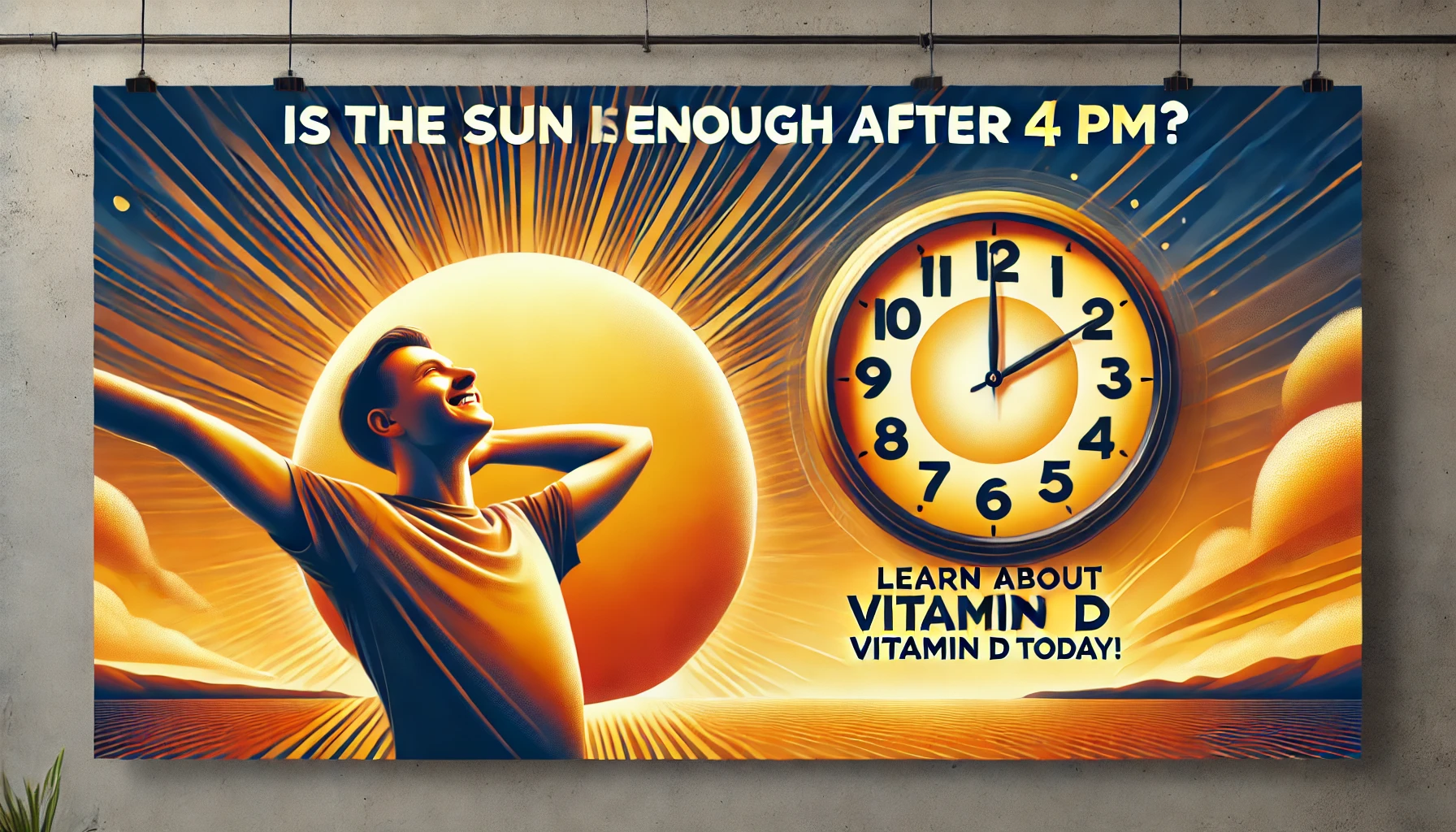 Can you get vitamin D from the sun after 4 pm?